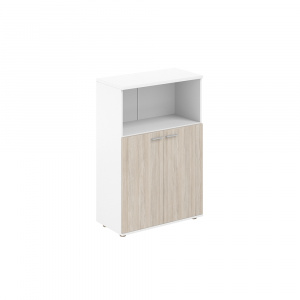 Шкаф Staillex средний широкий с нишей (дуб светлый/белый)