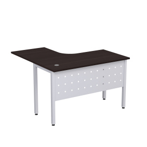 Стол эргономичный угловой Stil на металлических опорах с металлическим экраном