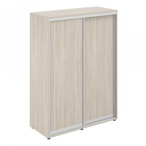 Шкаф-купе Staillex высокий, полки, штанга (дуб светлый)