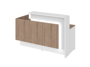 Ресепшн Platinum правый модуль, одноместный с подсветкой