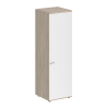 Гардероб Staillex высокий узкий глубокий (белый/дуб светлый)