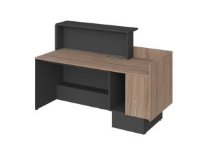 Ресепшн Platinum правый модуль, одноместный (с подсветкой и без)